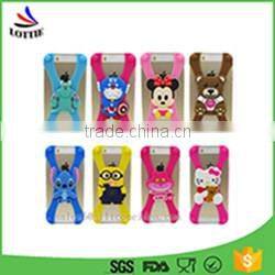 Hot sale 3d cartoon silicone phone case universal Silicone Phone Holder,Soft Silicon phone cases cover