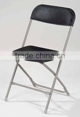 plastic folding chair with steel frame