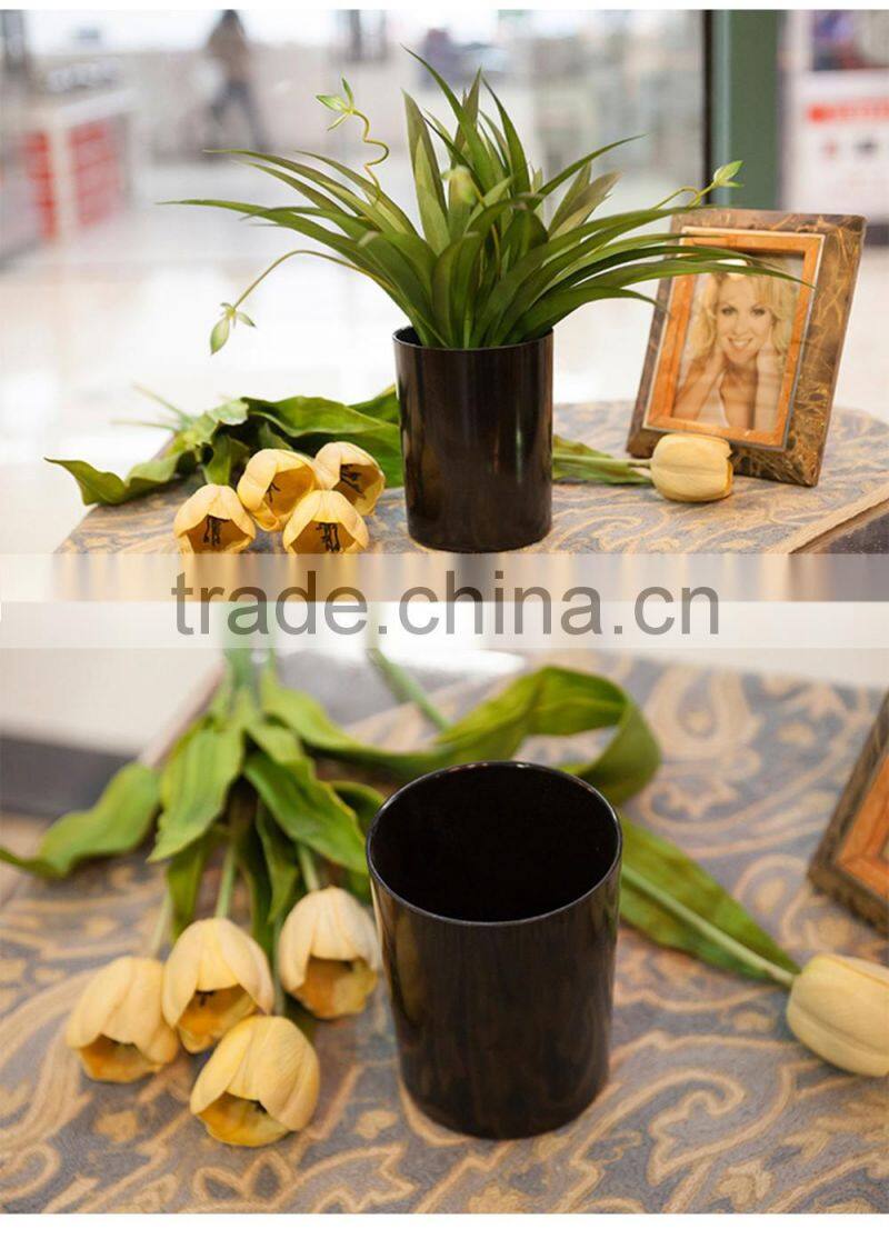 round fancy high quality plastic flower pot