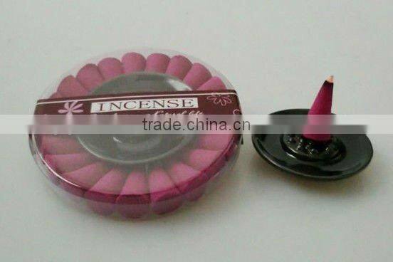 Xiamen Apple Aroma cone incense/perfume sticks gift set with ceramic holder air freshener