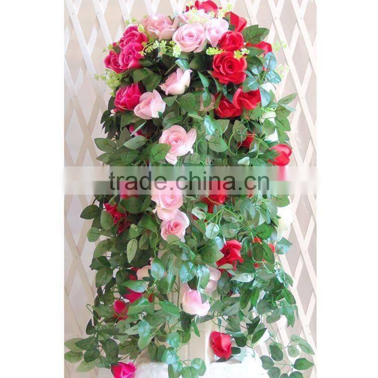artificial rose flower vine for dec