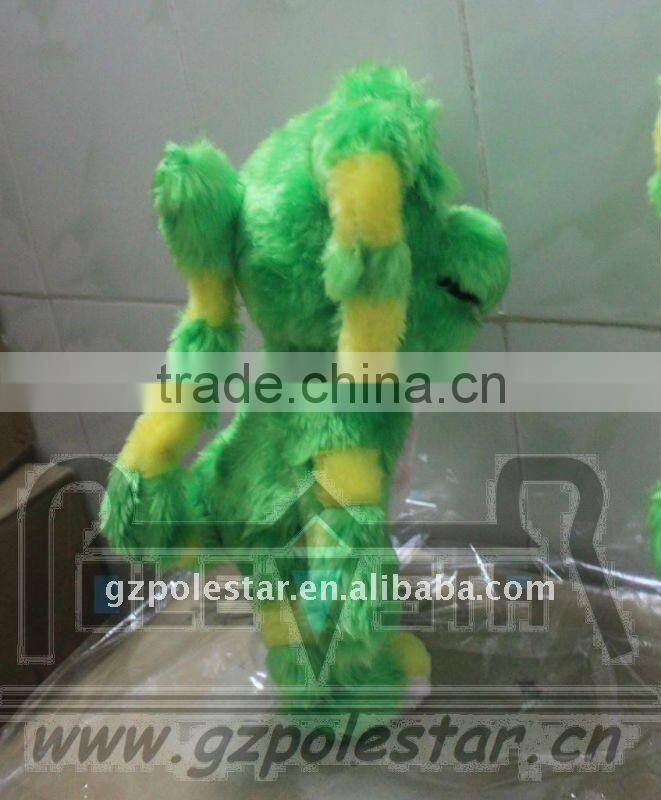 .custom long fur plush catoon plush toys