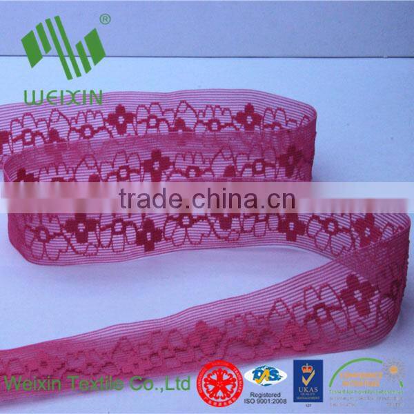 Garment Accesoories Lace Straps Weaving Elastic Webbing 26mm width