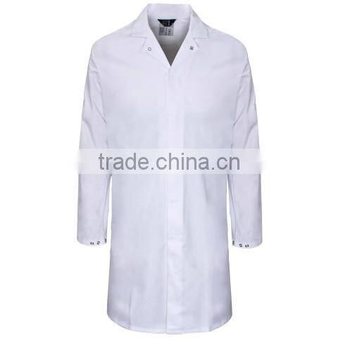 Customised navy food coat