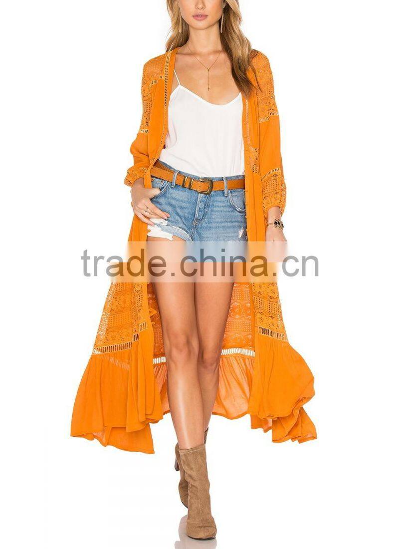 Hippie Clothing Women Stunning Luxe-lace Midi Cotton Dress Bohemian Clothing Ladies Dresses 2016 HSD5785