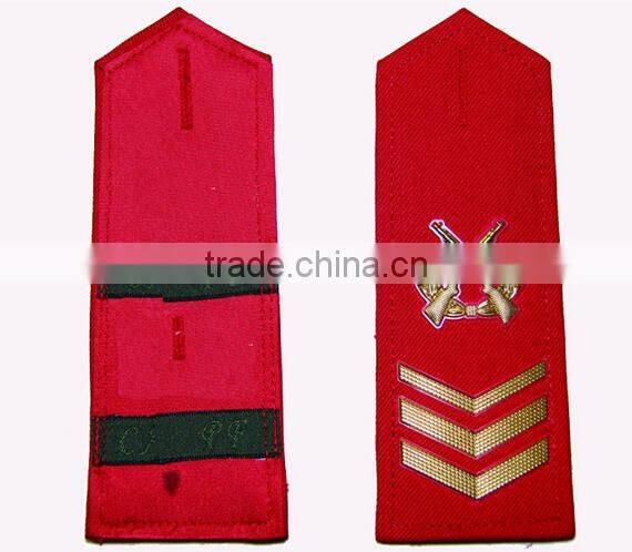 custom hand made embroidery shoulder boards epaulets for uniforms