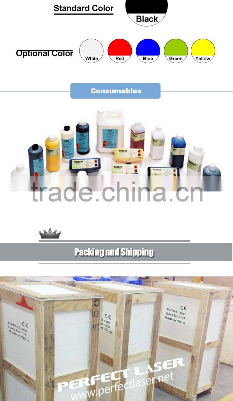 Perfect Laser- Carton continuous Industrial Inkjet Printer/ Case Coder/ Box expiry date printing machine