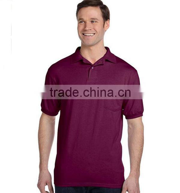 Mercerized cotton short sleevce polo shirt custom embroidered logo polo wholesale