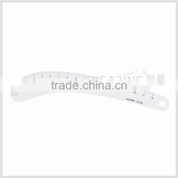 60cm&24" straight flexible 1.2mm thickness sandwich line plastic garment ruler for sewing design#8097