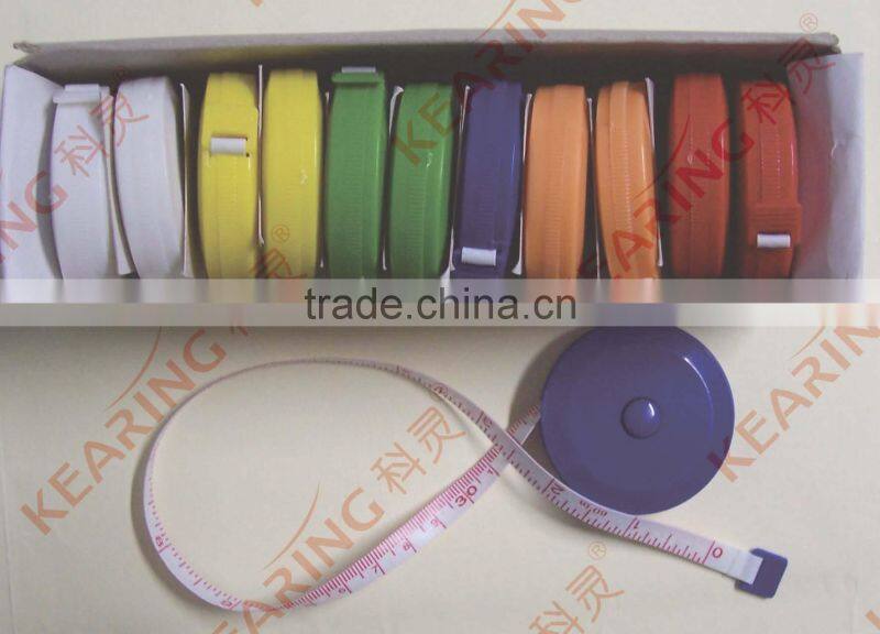 Kearing Plastic Retractable Measuring Tape 150cm / 60'' Pocket Economical Tape Measure # KR150