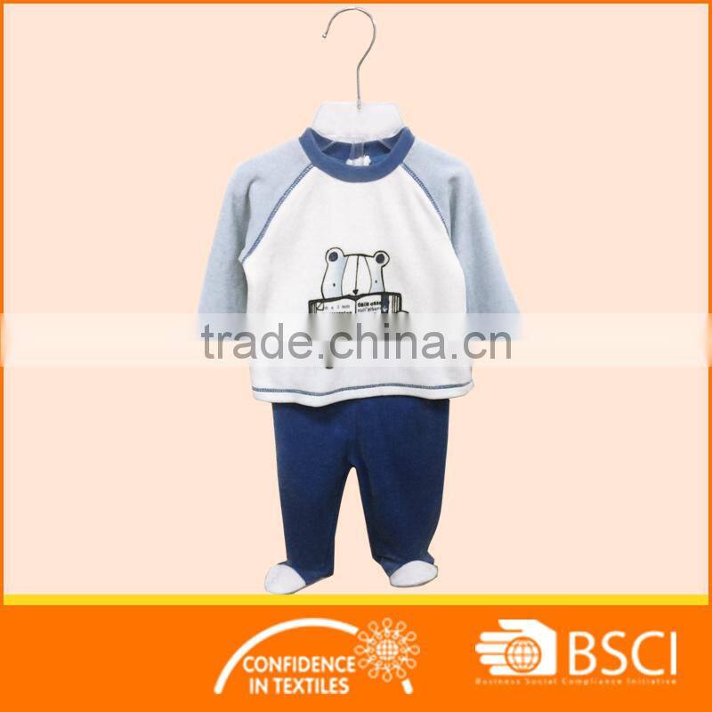 2 pcs design warmly cartoon night suit baby sleep suit