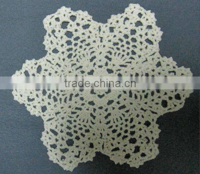 crochet lace cotton doily