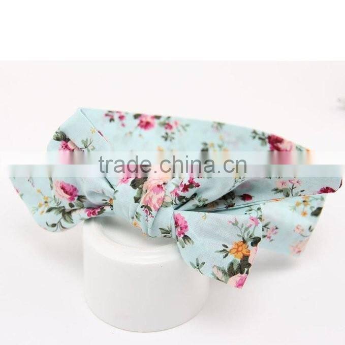 Sweet baby girls headband 2016 newborn kids elastic cotton hair band bows hair accessories