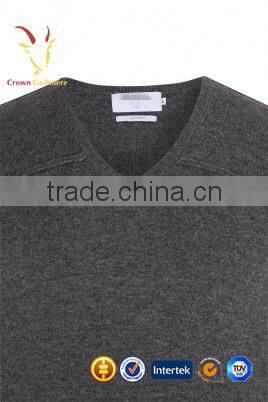Custom Fashion Popular Mens Neck Cashmere Wool Sweater