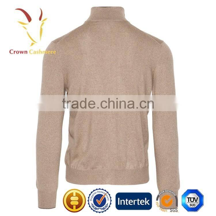 Men Zipper Cashmere Cardigan Sweater