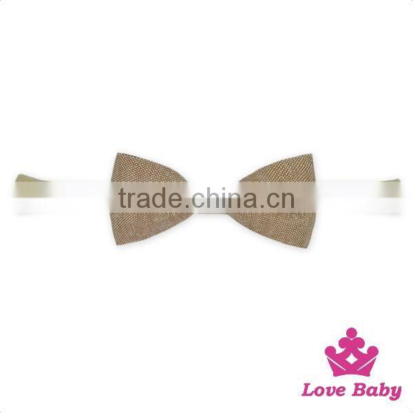 Koren Fancy Bow Elasticity Pony Girl Hair Band Solid Color Newborn Accessories