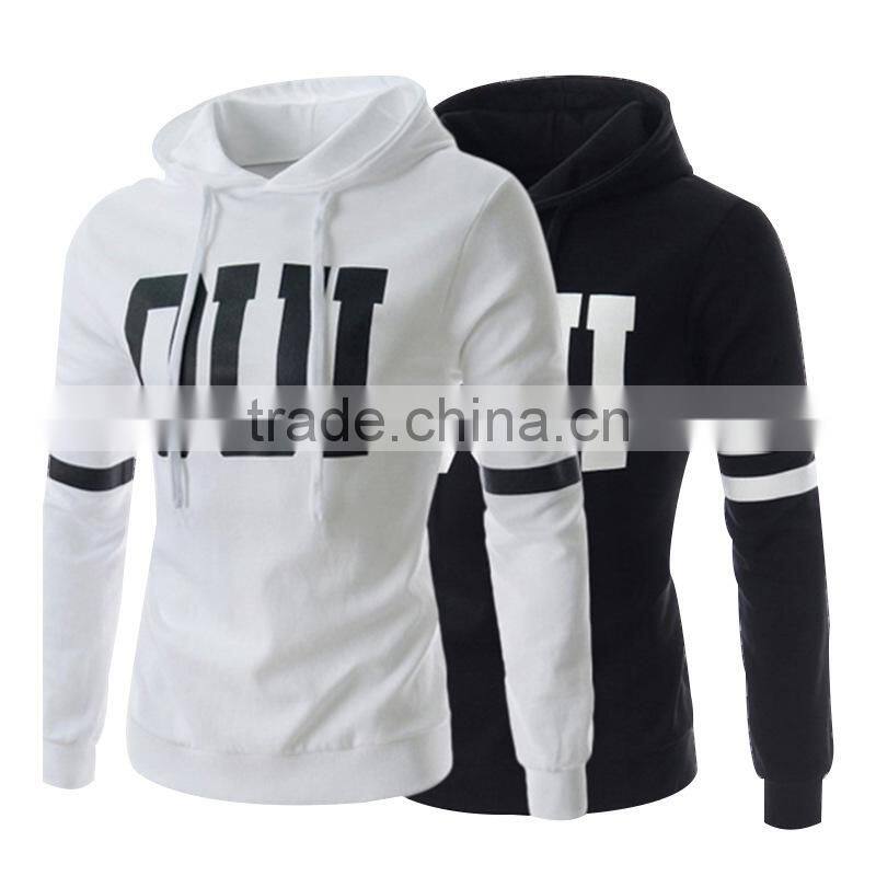 2017 Top Sale Letter printed long Sleeve hoody for Men