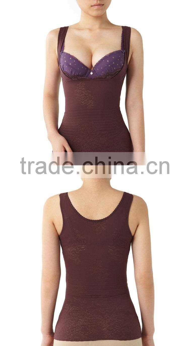 fashion jacquard seamless mature women sexy body shaper