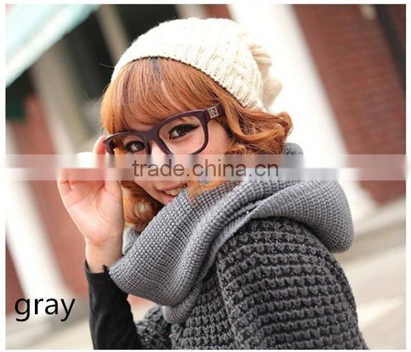 Simple and fashion high quality 7 color choice circle neckwear lovely magic scarf ladies scarves