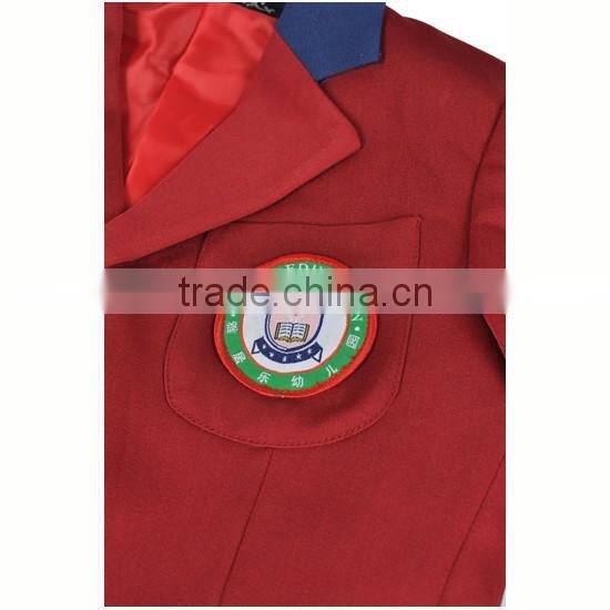 Fashion School Uniform red Primary School Uniforms Kids School Uniform Design