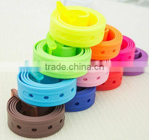 unisex fragrant colorful silicone rubber belt