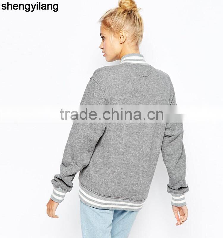Custom women cotton jacket , high quality sports jacket for women wholesale
