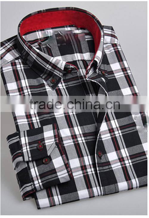 100% cotton business shirt for men button down long sleeve causal shirt
