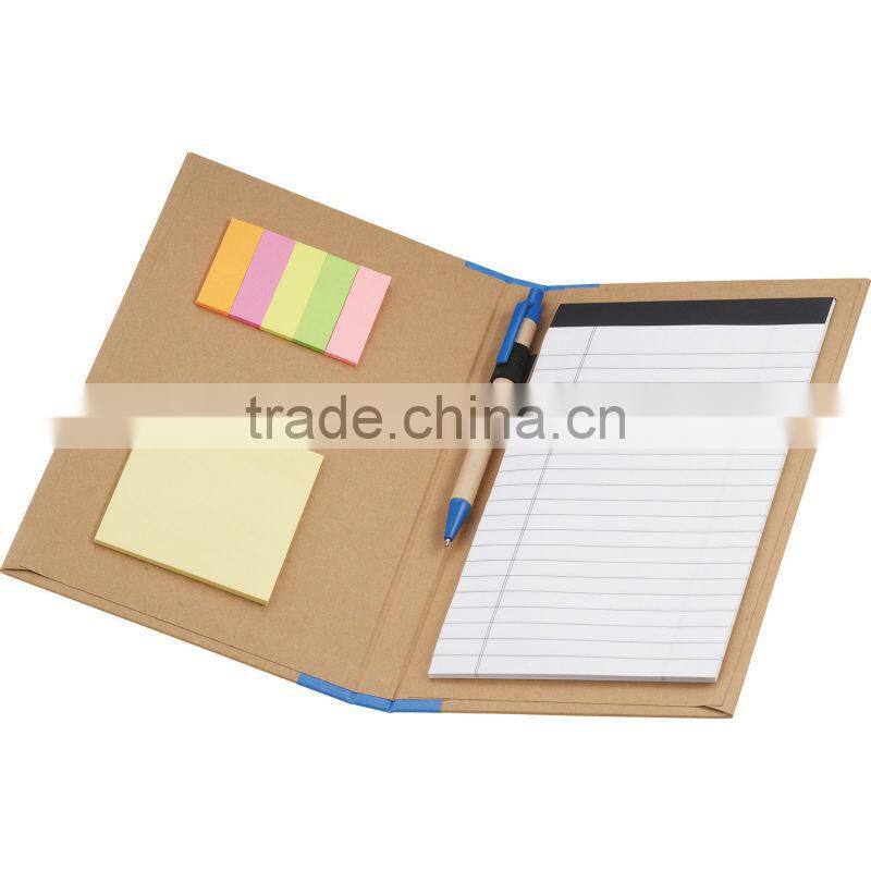 Big kraft card cover notebook 70grams 30sheets 31*23cm with pocket paper pen