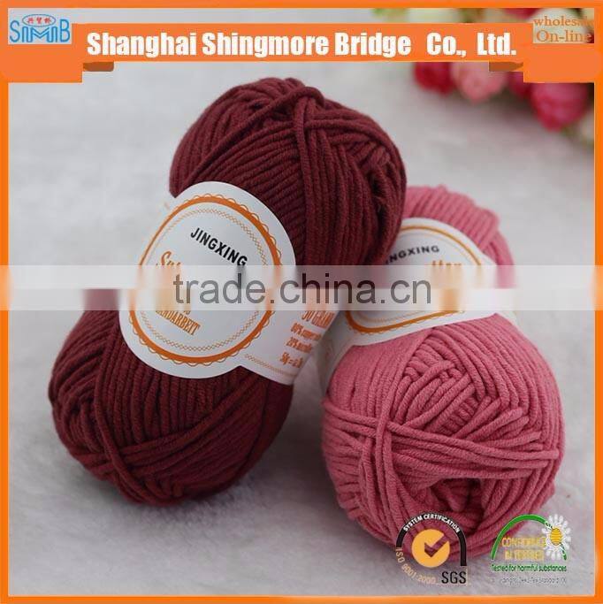 Online shopping knitting yarns china factory best price wholesale 60% cotton 40%acrylic blended yarn 1/1.5Nm combed cotton yarn