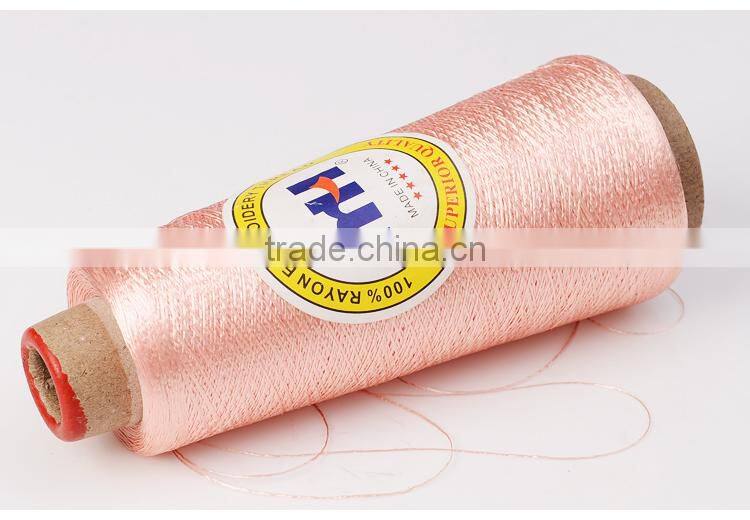 Wholesale of exquisite 150d/2 100% viscose rayon embroidery thread