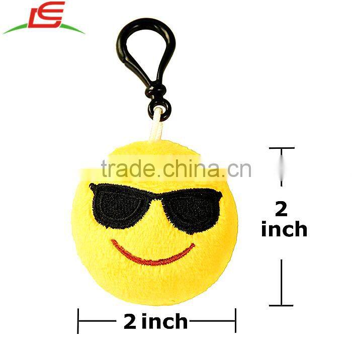 Plush Decorations Party Supplies Gifts Emoji Keychain For Festival Kids