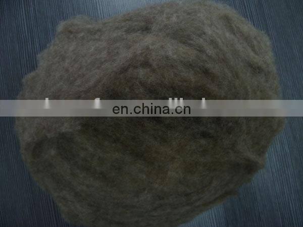100% Pure Dehaired and Carded Chinese Sheep Wool Dark Shade 19.5mic/30-32mm