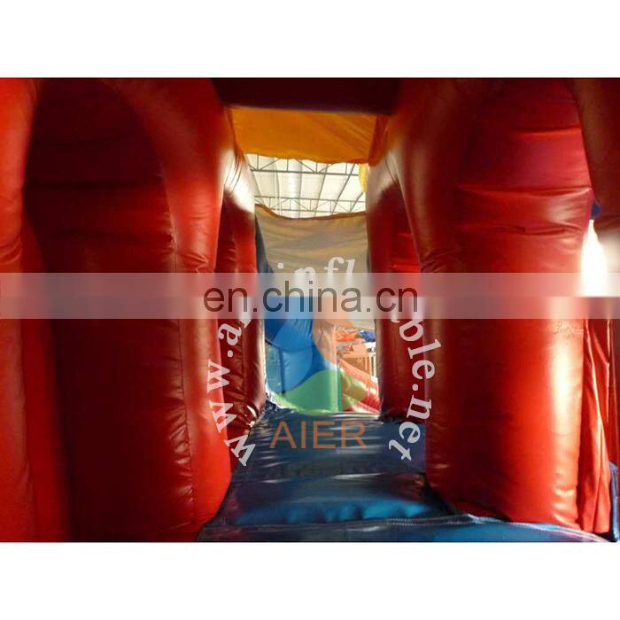 Hot kids inflatable water slide blue giant cheap inflatable slide outdoor double slide with pool for sale