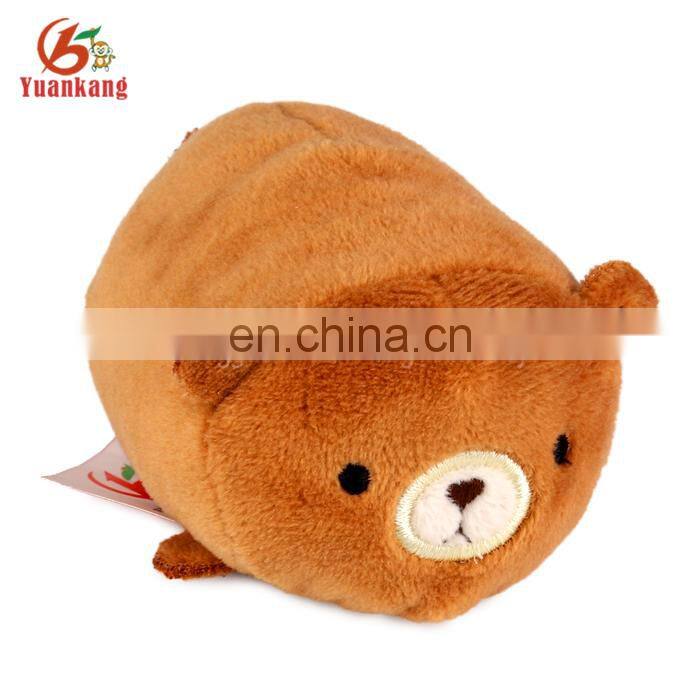 ICTI factory cylinder-shaped cute plush soft animal toy