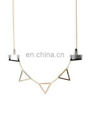 Multicolour Resin Beads and Brass Fashion Necklace