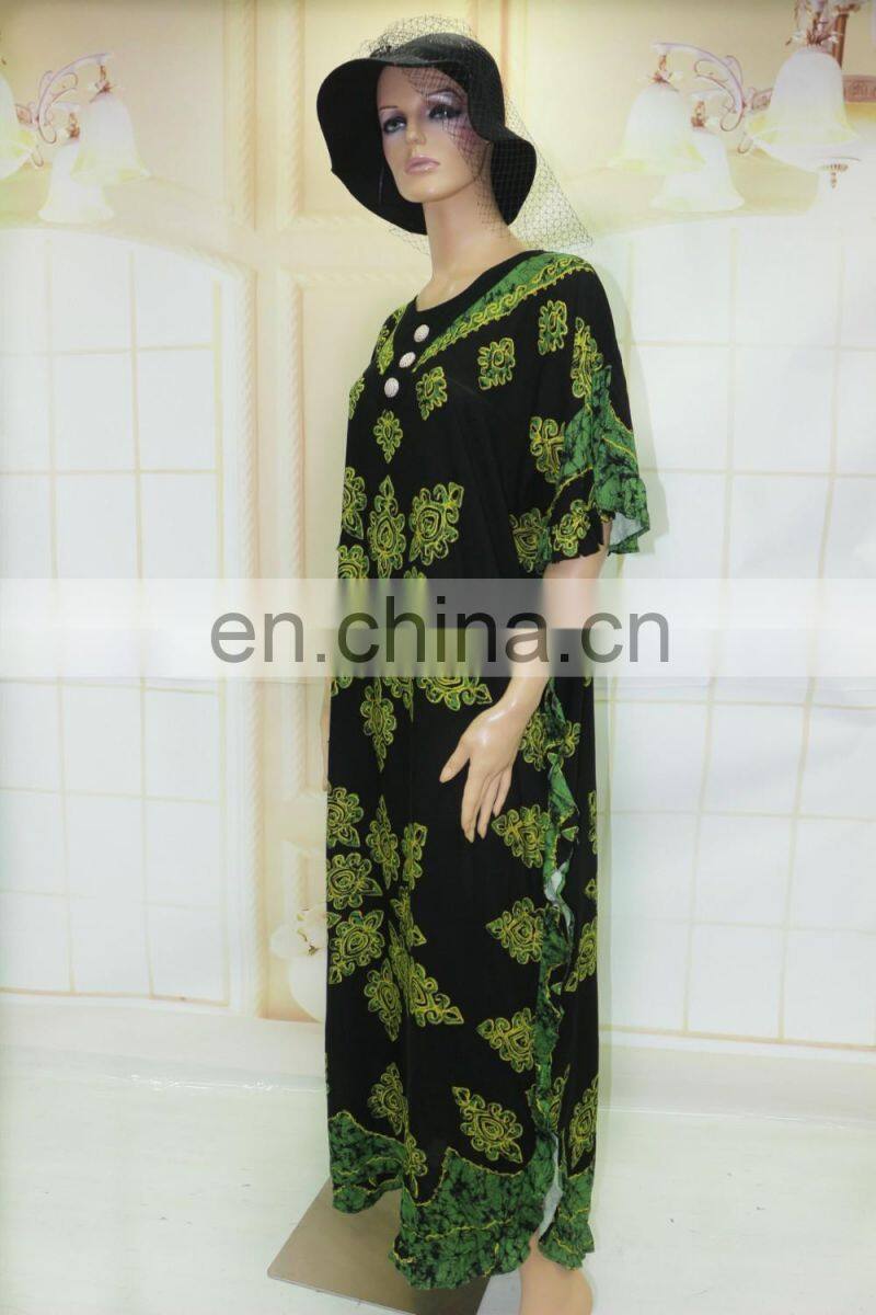 African Muslim women butterfly sleeve kaftans dress