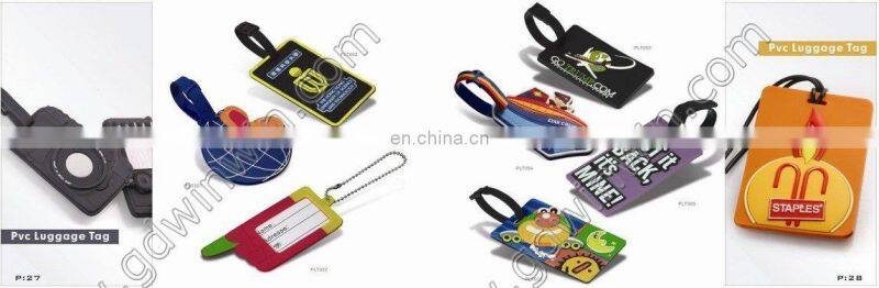 customized camera soft pvc luggage tag