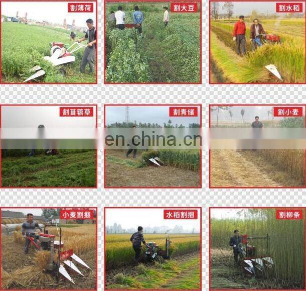 Diesel engine hand walking tractor wheat and rice harvester/reaper binder