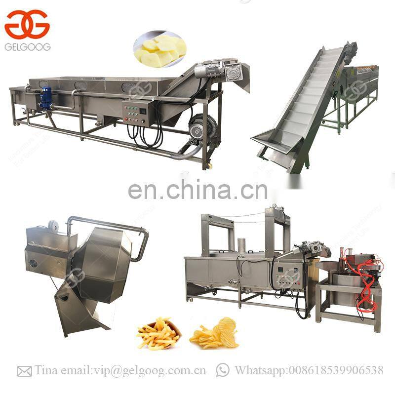 Factory French Fries Making Equipment Potato Flakes Processing Machine Small Scale Potato Chips Production Line