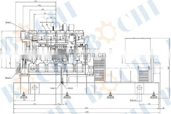 AC voltage sound proof marine diesel generator set