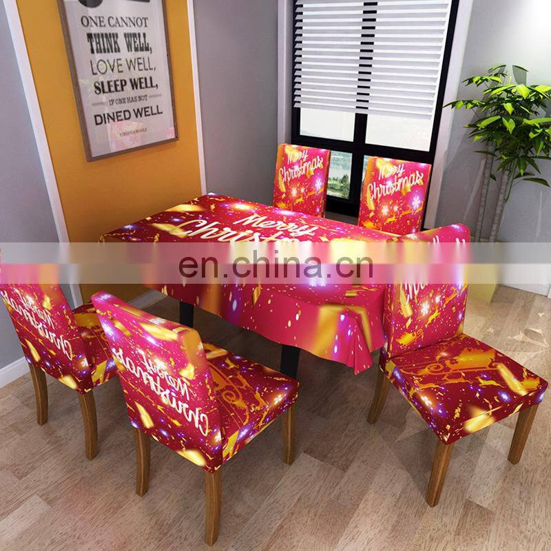 red room spandex chair covers Christmas home decoration wedding decoration universal chair cover