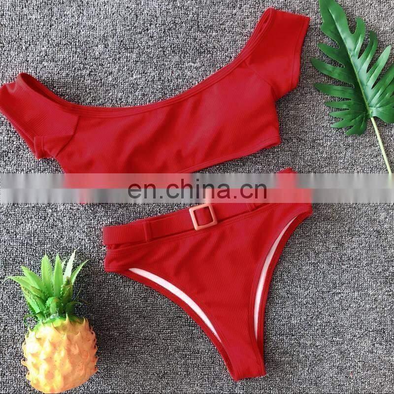 2019 Bikinis Women Swimwear Swimsuit Bathing Suit solid Bikinis Set Push Up Maillot De Bain Femme Monokini 19C233