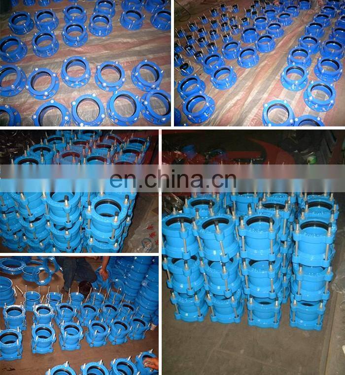 pipeline products ISO2531 PN16 ductile cast iron restrained coupling for HDPE pipe