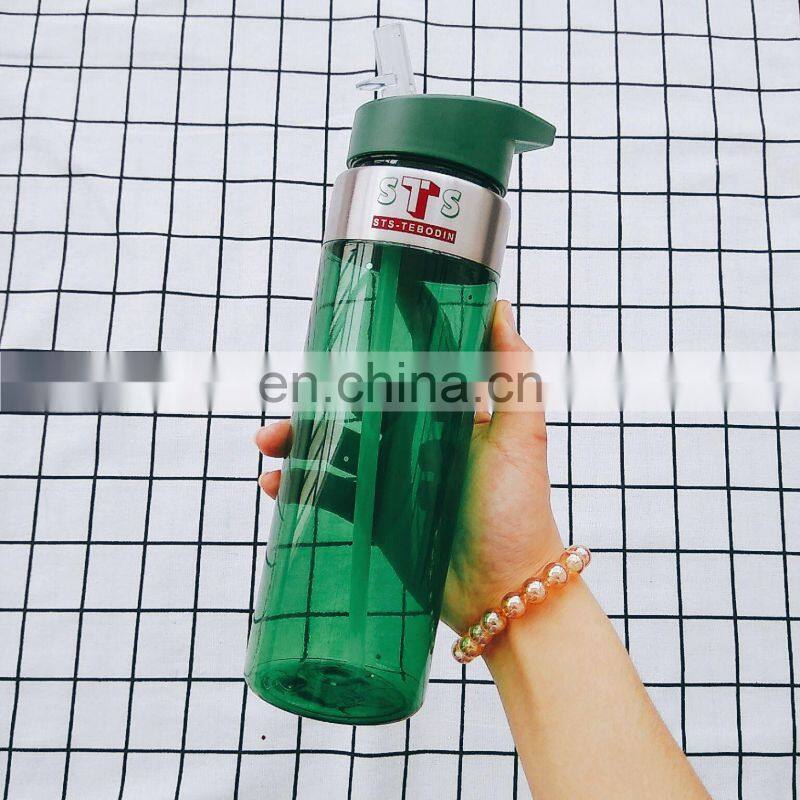Best Selling Bpa Free Custom Private Label Plastic Water Bottle With Straw