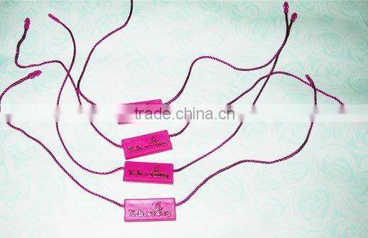 Alibaba China supplier custom made hang tag plastic string seal