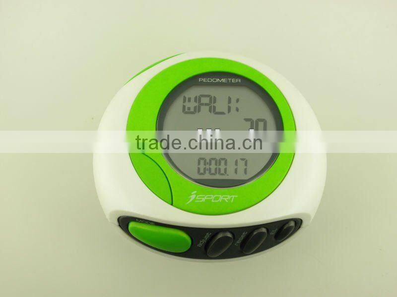 Pedometer With FM Scan Radio Alarm Stopwatch / Digital Pedometer