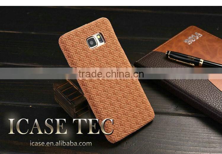 Manufacturer Wholesale Weave Style With Washed Cloth Phone Case for samsung galaxy note 5