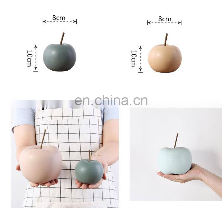 ceramic apple decoration porcelain artificial fruit ornaments