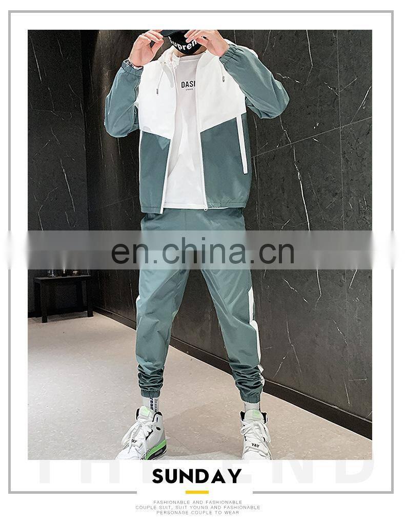 Wholesale 2-pieces men's plus size big and tall sports and leisure sports sets jogging suit custom men's suit