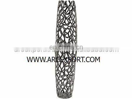 gold plated flower vase